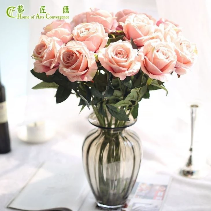Pink Fake Rose Bouquet